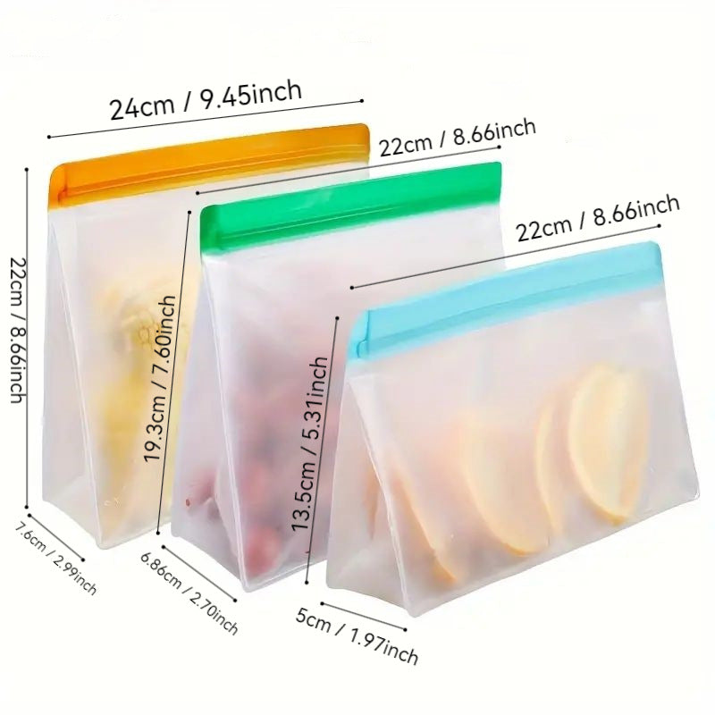 PEVA Refrigerator Split Storage Grocery Bag