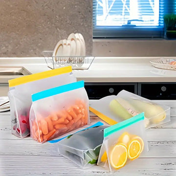 PEVA Refrigerator Split Storage Grocery Bag