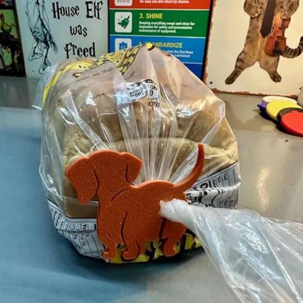 Dog Cat Grocery Bag Bread Clip
